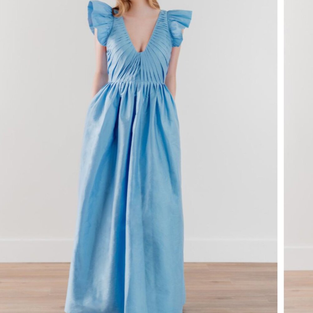 By Watters Calatheas Evening Dress - Cornflower Blue (Size 8)